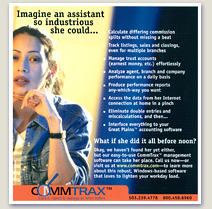ad targeting real estate agents, CommTrax, Portland;
photo: © comstock.com