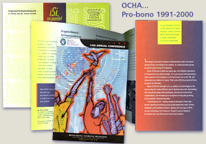 Oregon Council for Hispanic Advancement,
1995 annual report and
1999 Conference graphics